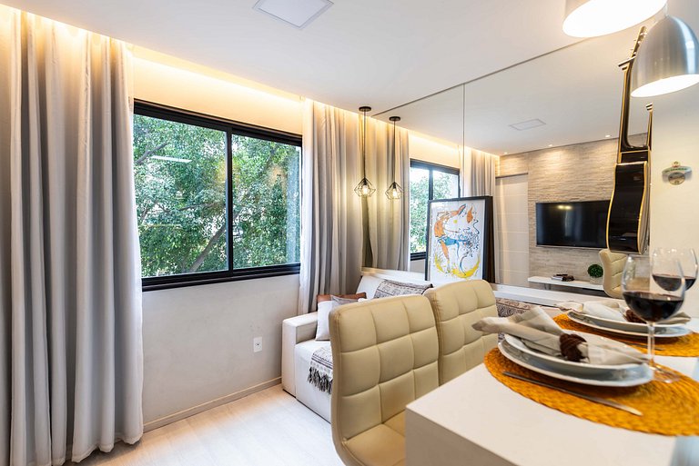 AAQ3 Espaço acolhedor para até 3 | Bela Vista