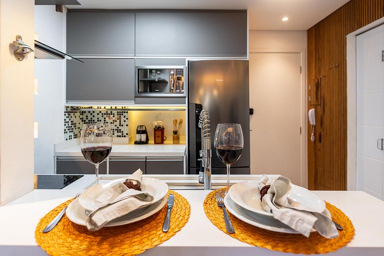 AAQ3 Espaço acolhedor para até 3 | Bela Vista