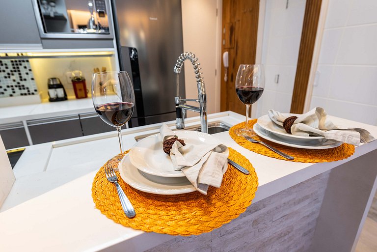 AAQ3 Espaço acolhedor para até 3 | Bela Vista