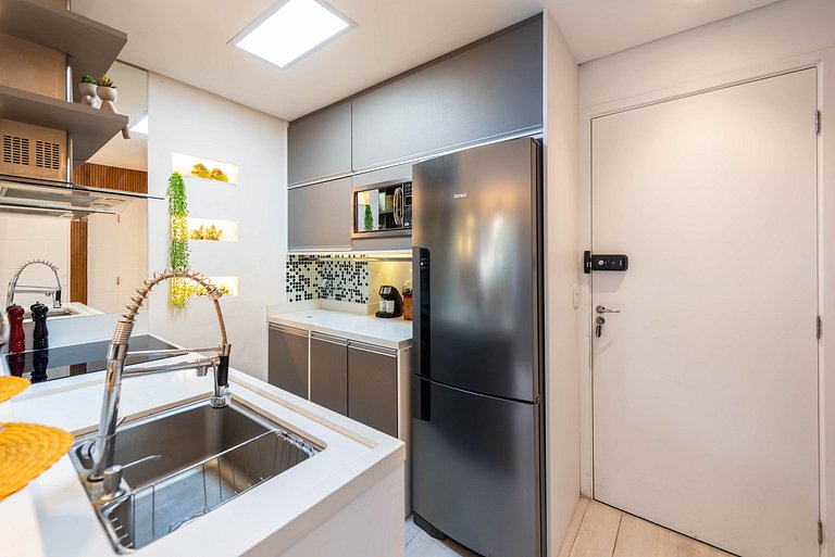 AAQ3 Espaço acolhedor para até 3 | Bela Vista