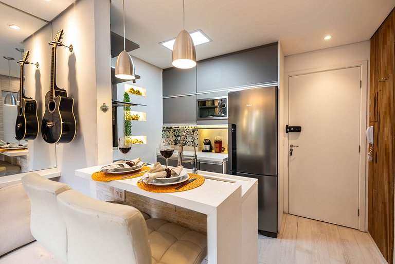 AAQ3 Espaço acolhedor para até 3 | Bela Vista