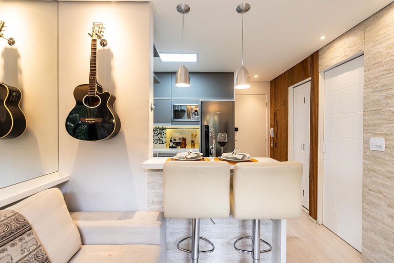 AAQ3 Espaço acolhedor para até 3 | Bela Vista