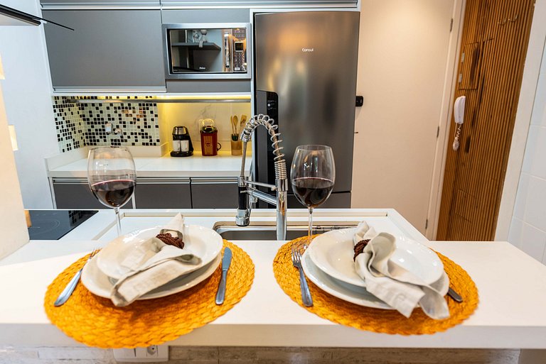 AAQ3 Espaço acolhedor para até 3 | Bela Vista