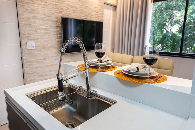 AAQ3 Espaço acolhedor para até 3 | Bela Vista