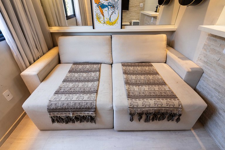 AAQ3 Espaço acolhedor para até 3 | Bela Vista