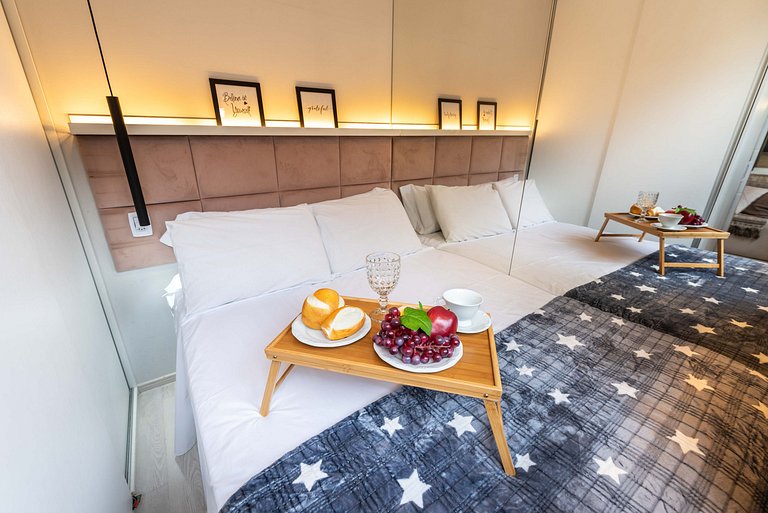 AAQ3 Espaço acolhedor para até 3 | Bela Vista