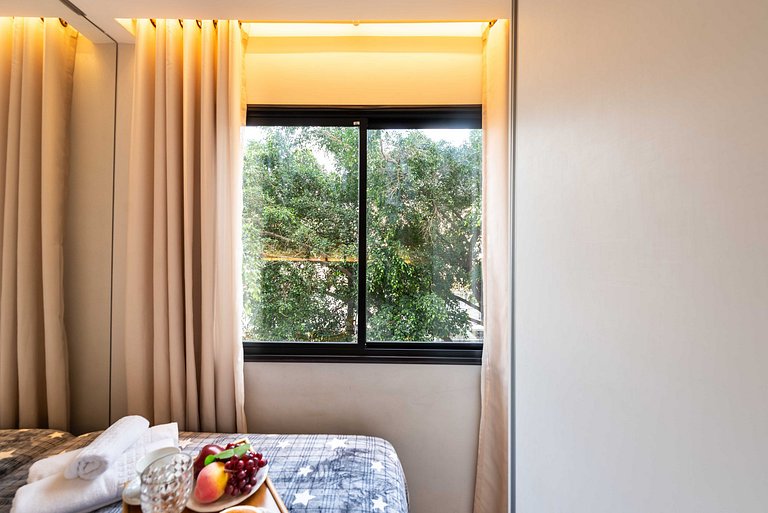 AAQ3 Espaço acolhedor para até 3 | Bela Vista