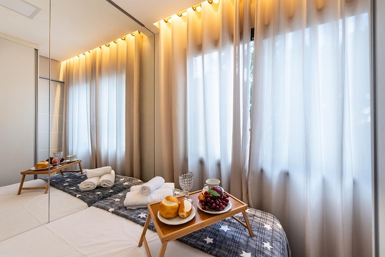 AAQ3 Espaço acolhedor para até 3 | Bela Vista