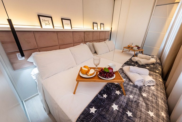 AAQ3 Espaço acolhedor para até 3 | Bela Vista