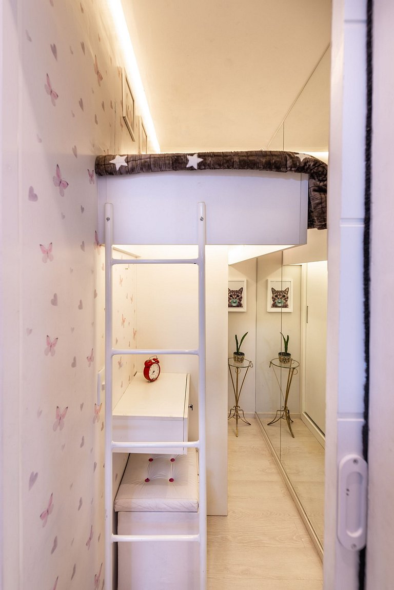 AAQ3 Espaço acolhedor para até 3 | Bela Vista