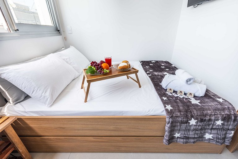 VIF03 | Estúdio Aconchegante para até 3 Pessoas