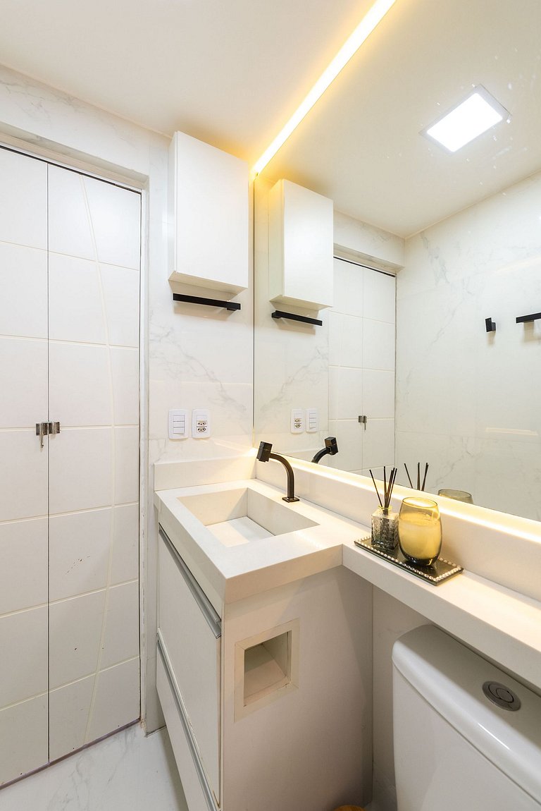 AAQ3 Espaço acolhedor para até 3 | Bela Vista