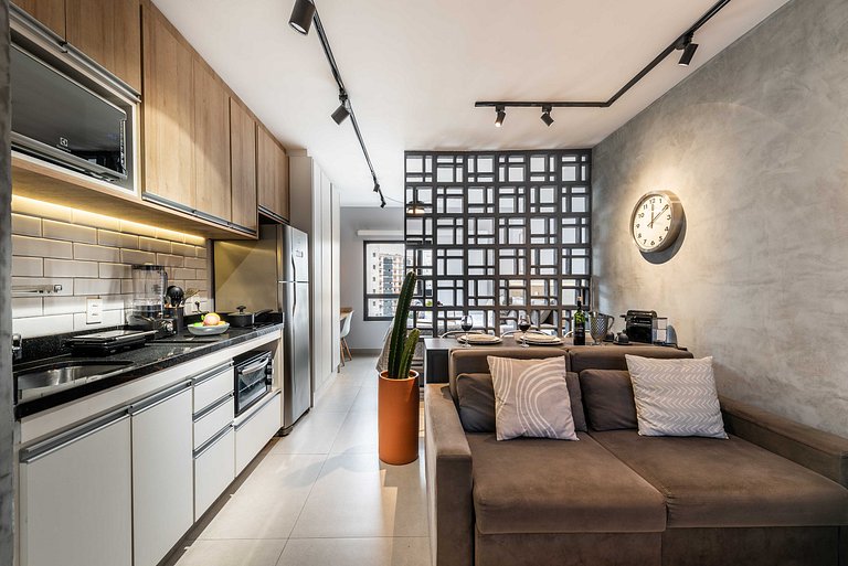 MI602 Studio Charmoso e Confortável p/ Até 4