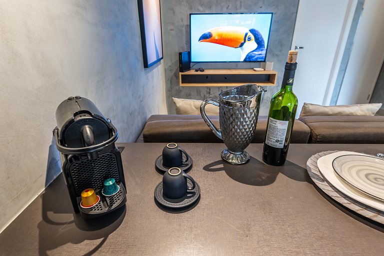 MI602 Studio Charmoso e Confortável p/ Até 4