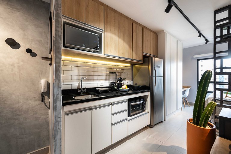 MI602 Studio Charmoso e Confortável p/ Até 4