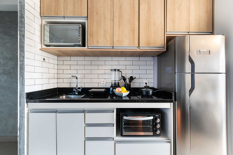 MI602 Studio Charmoso e Confortável p/ Até 4