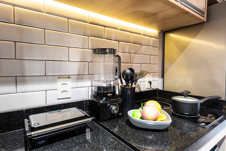 MI602 Studio Charmoso e Confortável p/ Até 4