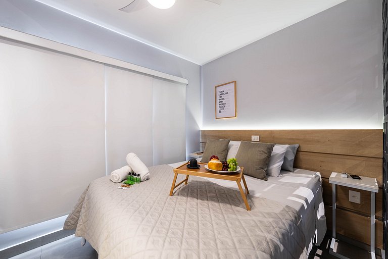 MI602 Studio Charmoso e Confortável p/ Até 4