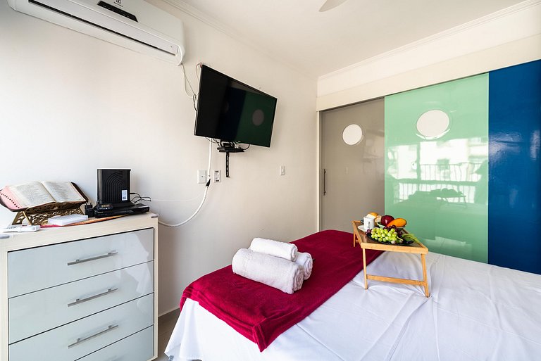 MY12 Apartamento com vista pro mar, para 3 pessoas