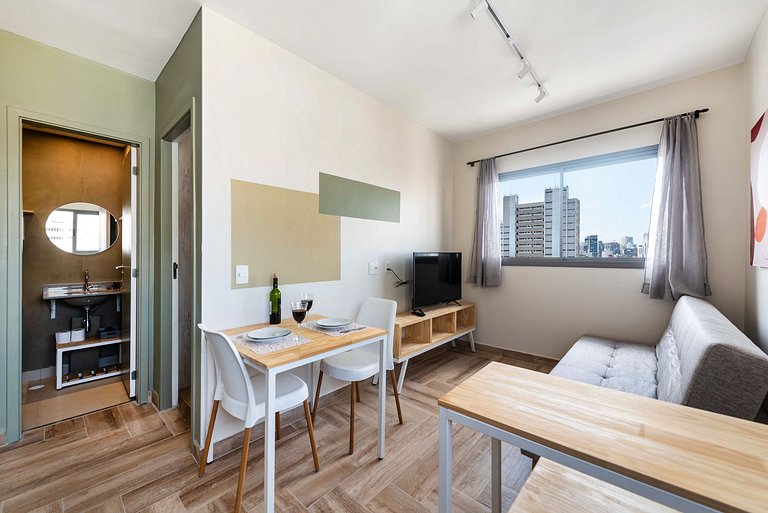 ZYZ10 Apartamento Moderno e Aconchegante Paulista