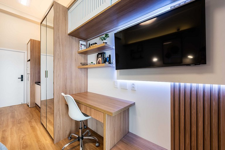 ARQ3 Studio Confortável perto do Metrô Santa Cruz