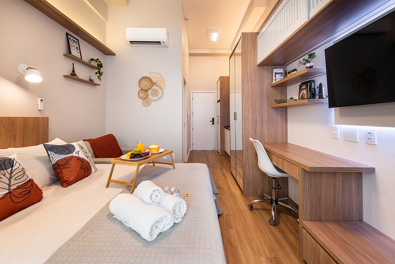 ARQ3 Studio Confortável perto do Metrô Santa Cruz