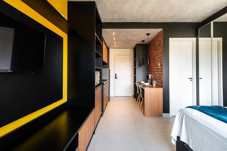 LA4 Studio Charmoso Com Acesso Fácil ao Metrô 50M