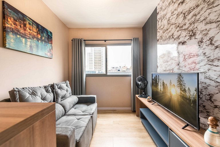 ZYZ3 Apartamento aconchegante prox à Av. Paulista