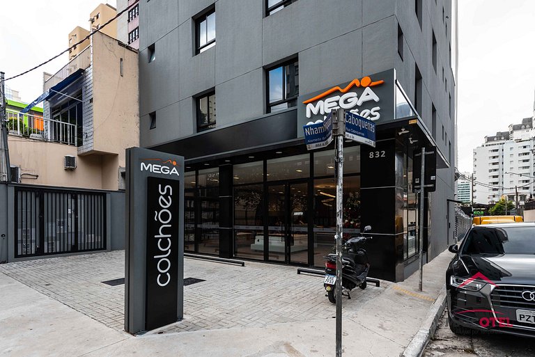 BA304 Studio moderno e acolhedor em Moema