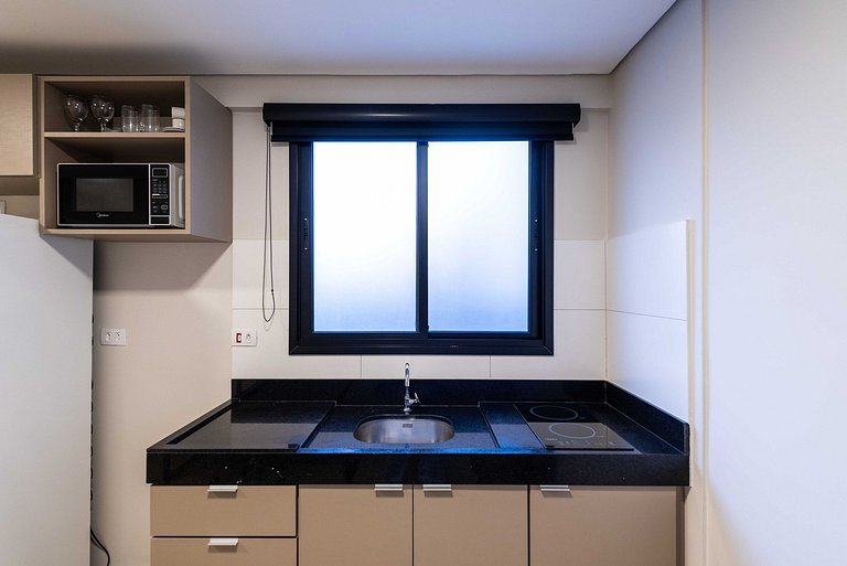 BA304 Studio moderno e acolhedor em Moema
