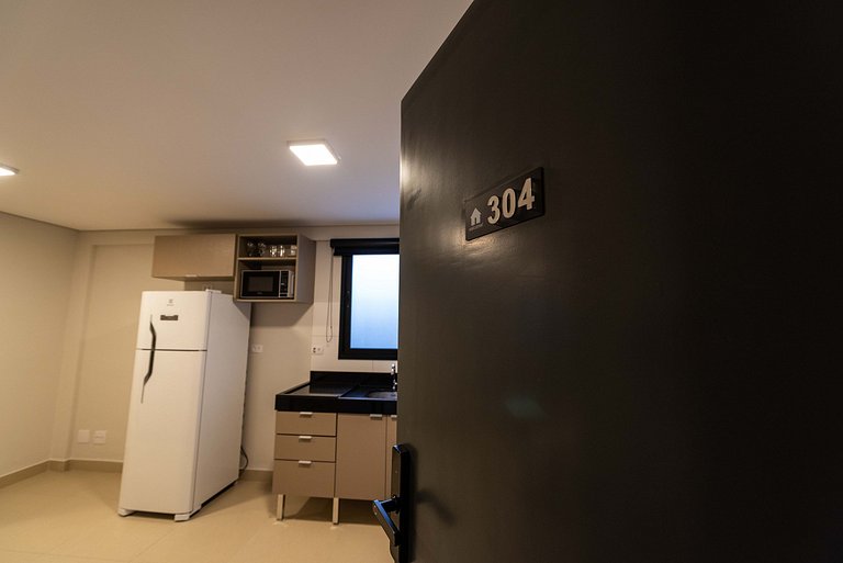 BA304 Studio moderno e acolhedor em Moema
