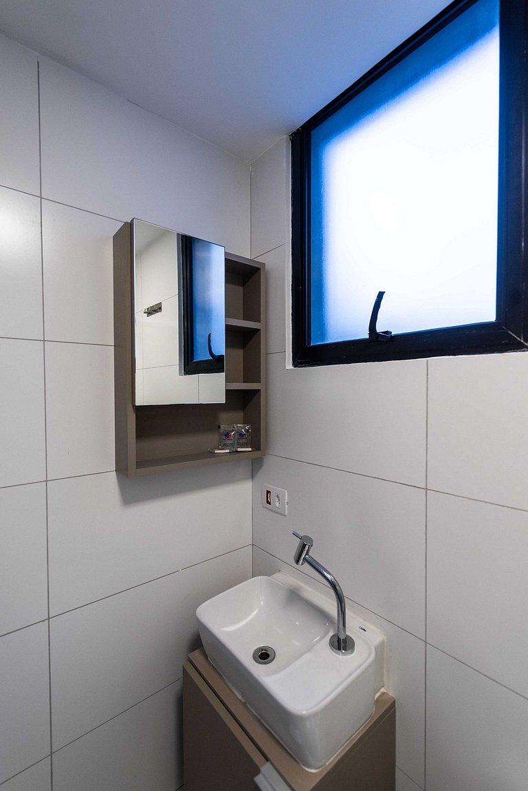 BA304 Studio moderno e acolhedor em Moema