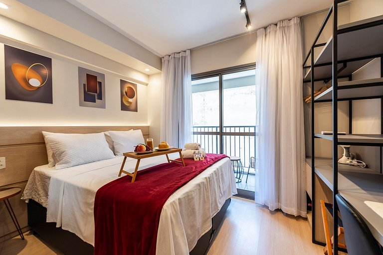 NEX711 Studio Moderno Charmoso Próximo à Paulista