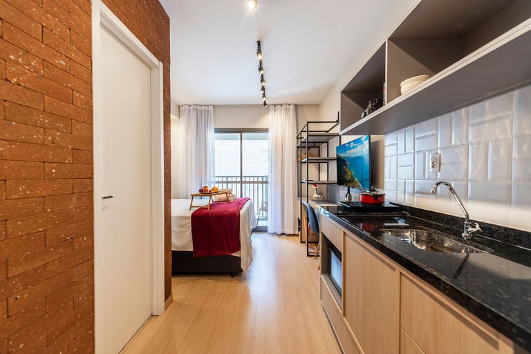 NEX711 Studio Moderno Charmoso Próximo à Paulista
