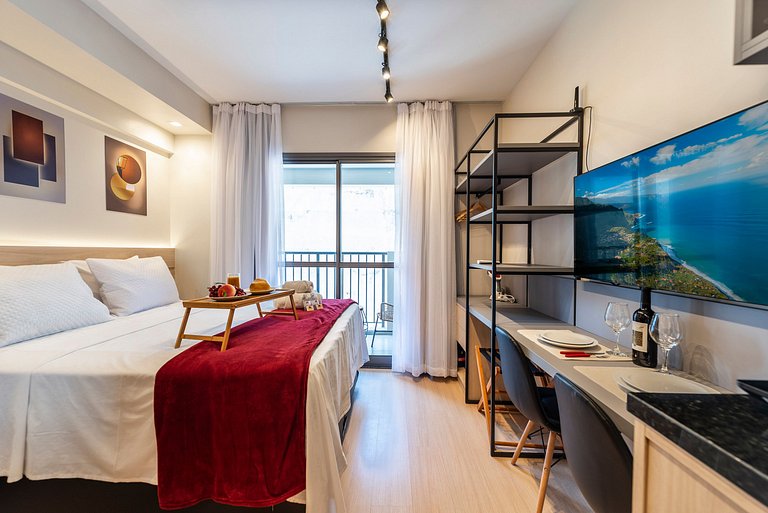 NEX711 Studio Moderno Charmoso Próximo à Paulista