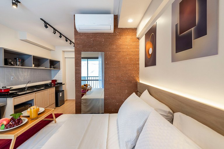 NEX711 Studio Moderno Charmoso Próximo à Paulista