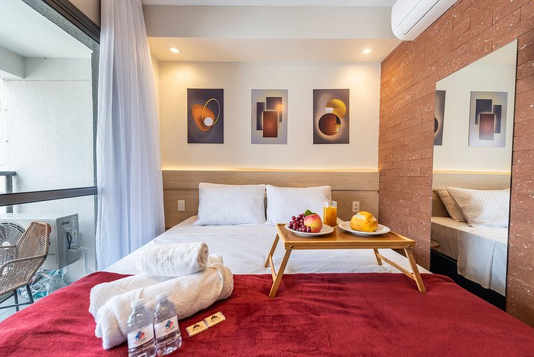 NEX908 Studio Moderno Charmoso Próximo à Paulista