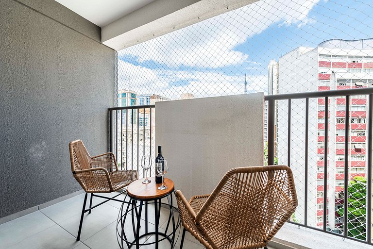 NEX908 Studio Moderno Charmoso Próximo à Paulista