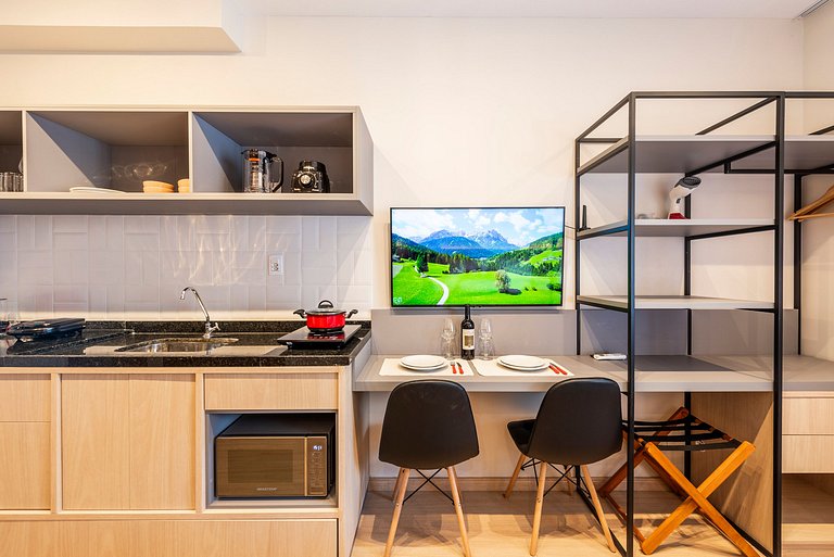 NEX908 Studio Moderno Charmoso Próximo à Paulista