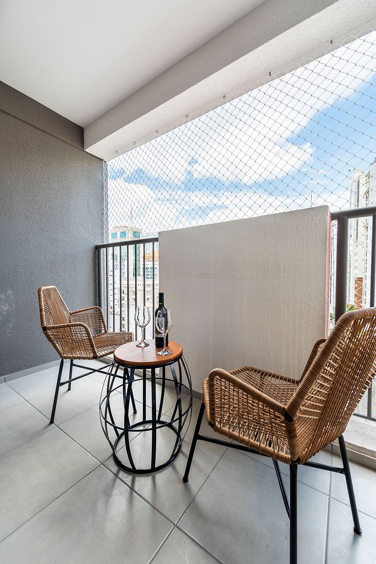 NEX908 Studio Moderno Charmoso Próximo à Paulista