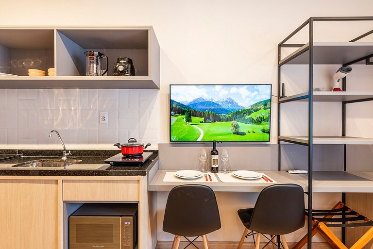 NEX908 Studio Moderno Charmoso Próximo à Paulista