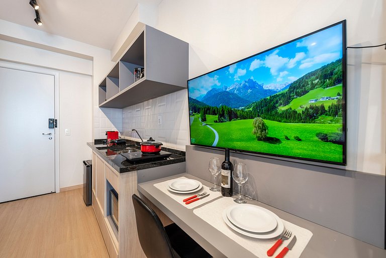 NEX908 Studio Moderno Charmoso Próximo à Paulista