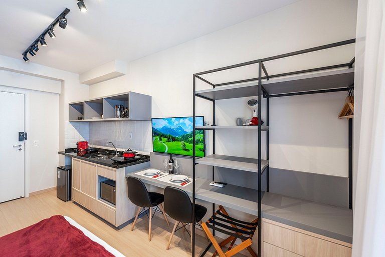NEX908 Studio Moderno Charmoso Próximo à Paulista