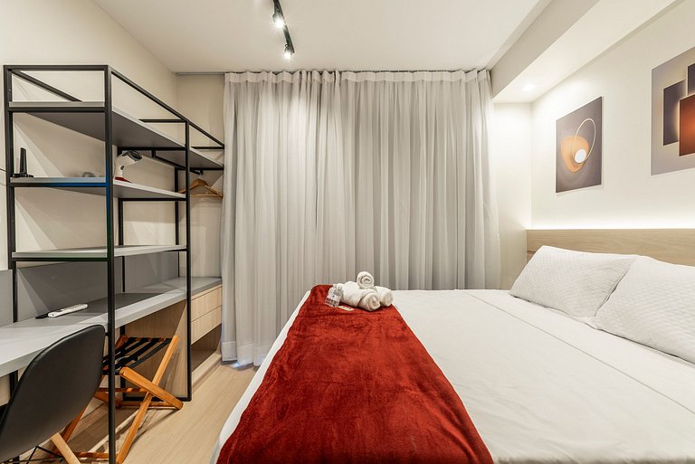 NEX908 Studio Moderno Charmoso Próximo à Paulista