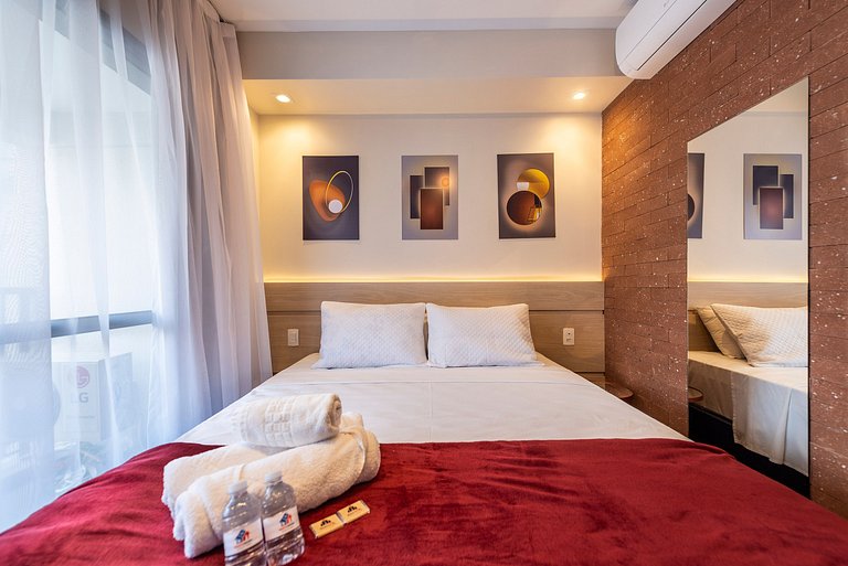 NEX908 Studio Moderno Charmoso Próximo à Paulista