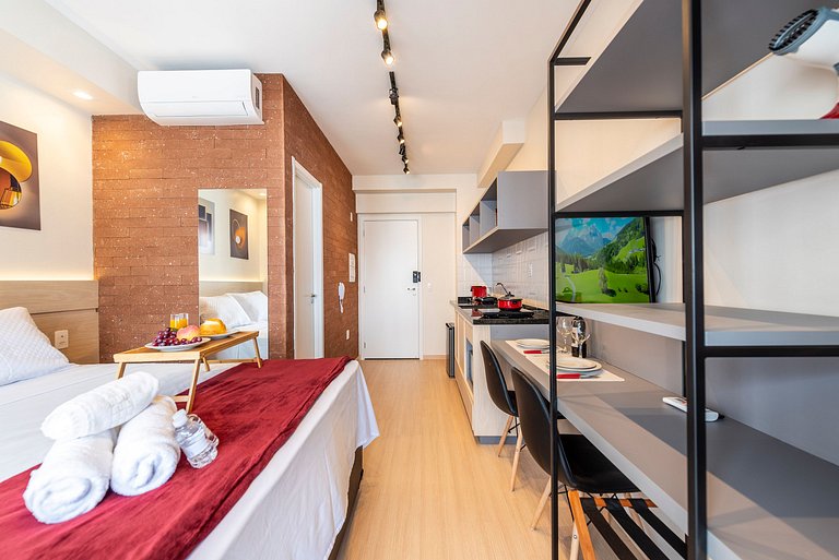 NEX908 Studio Moderno Charmoso Próximo à Paulista