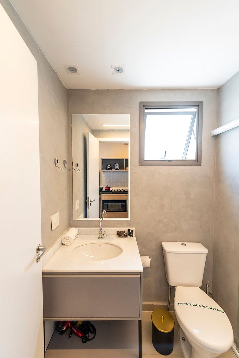 NEX908 Studio Moderno Charmoso Próximo à Paulista