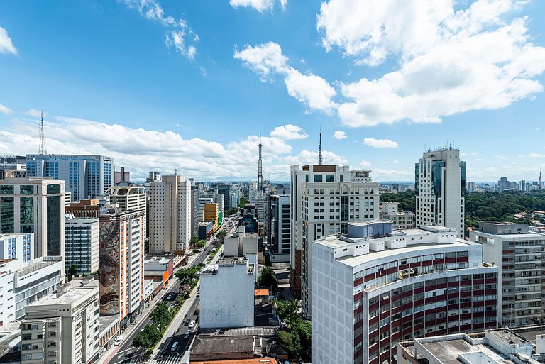 NEX711 Studio Moderno Charmoso Próximo à Paulista