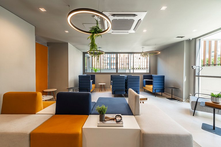 NEX908 Studio Moderno Charmoso Próximo à Paulista