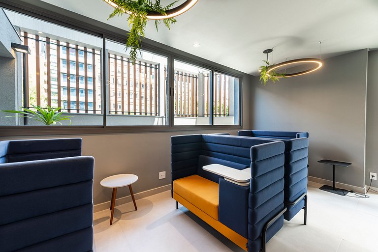 NEX908 Studio Moderno Charmoso Próximo à Paulista